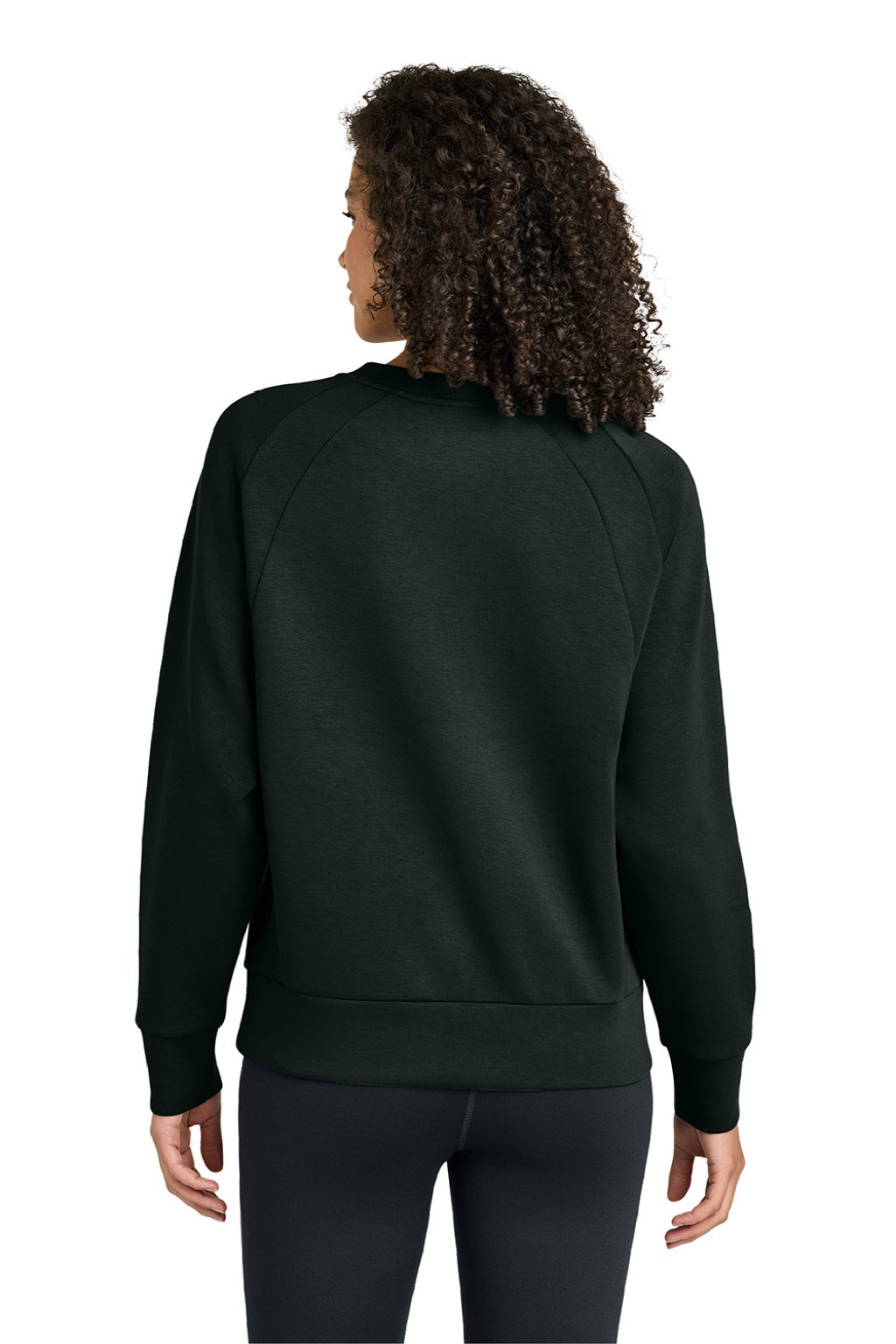 Ogio LOG863 Womens Transcend Fleece Crewneck Sweatshirt Blacktop Model Back