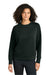 Ogio LOG863 Womens Transcend Fleece Crewneck Sweatshirt Blacktop Model Front