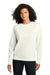 Ogio LOG863 Womens Transcend Fleece Crewneck Sweatshirt Opal White Model Front