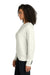 Ogio LOG863 Womens Transcend Fleece Crewneck Sweatshirt Opal White Model Side