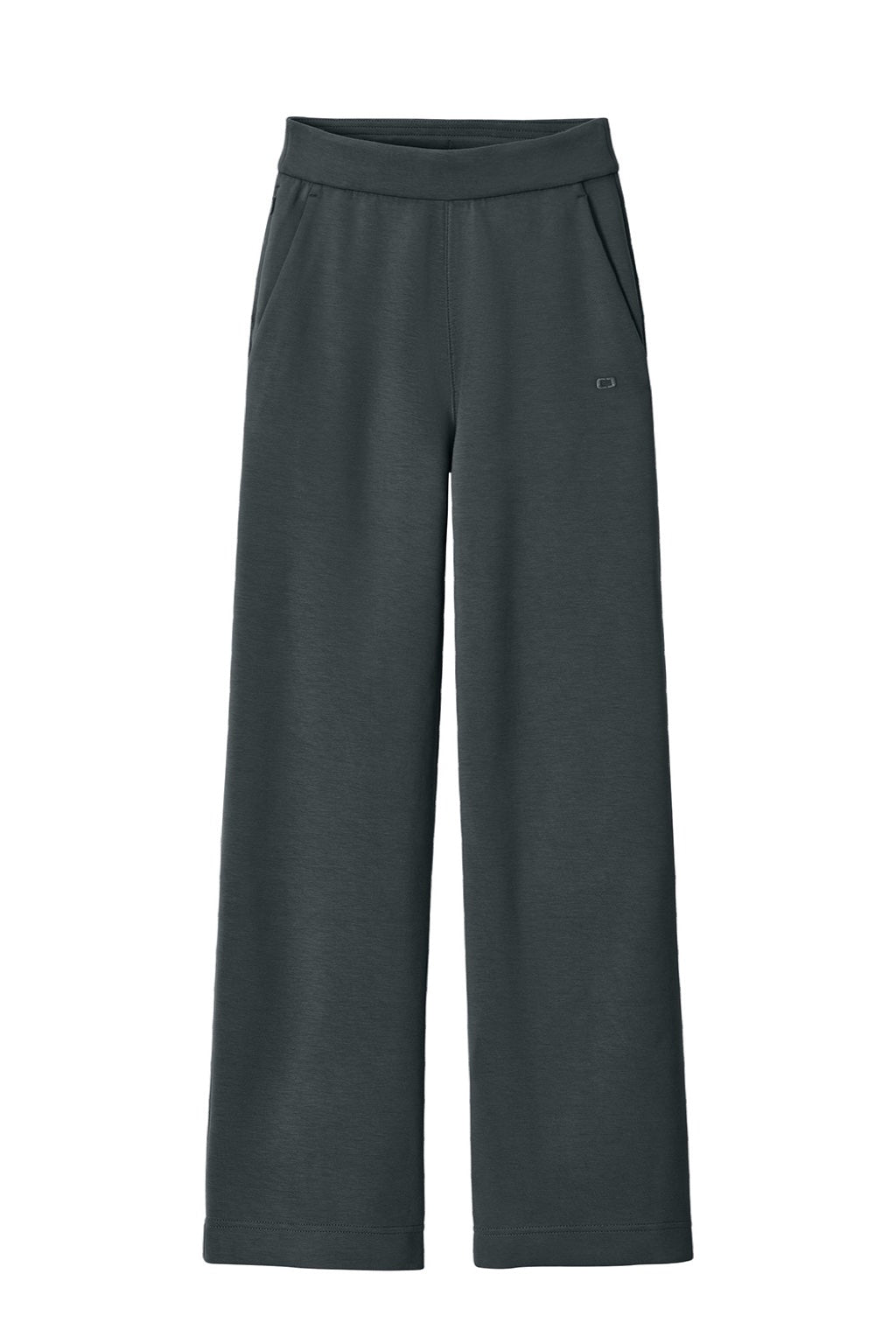 Ogio LOG864 Womens Transcend Fleece Sweatpants w/ Pockets Tarmac Grey Flat Front