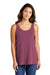 Port & Company LPC099TT Womens Beach Wash Garment Dyed Tank Top Vintage Raspberry Model Front