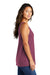 Port & Company LPC099TT Womens Beach Wash Garment Dyed Tank Top Vintage Raspberry Model Side