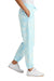 Port & Company LPC140P Womens Beach Wash Tie Dye Sweatpants w/ Pockets Glacier Blue Model Side