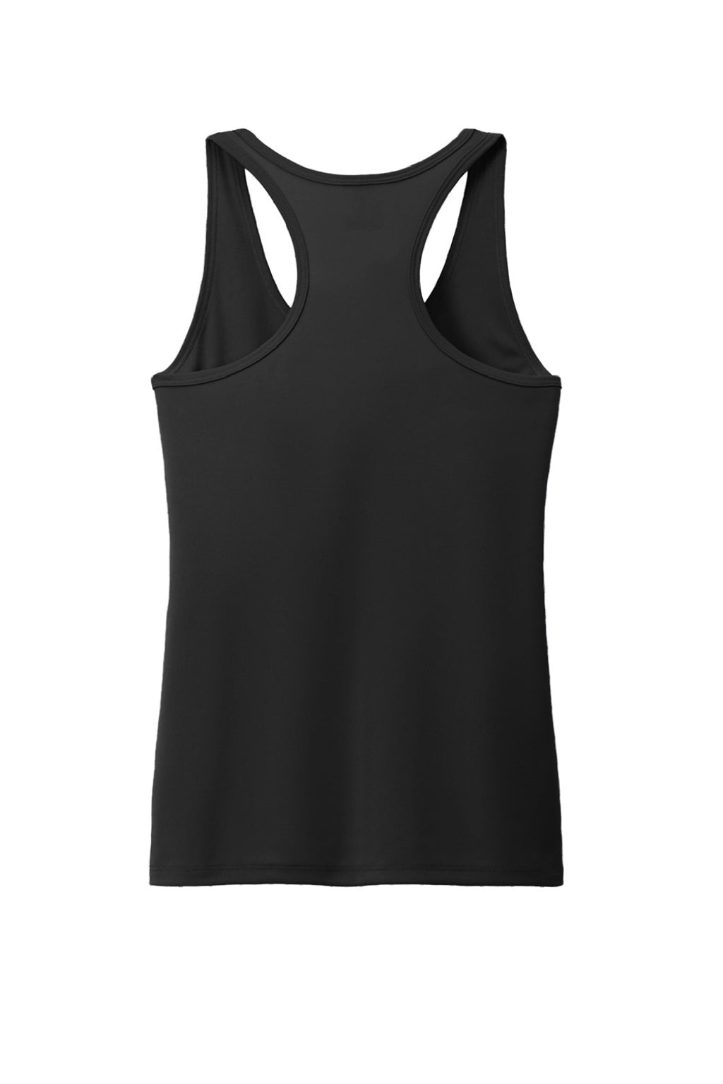 Port & Company LPC380TT Womens DryZone Moisture Wicking Performance Tank Top Jet Black Flat Back