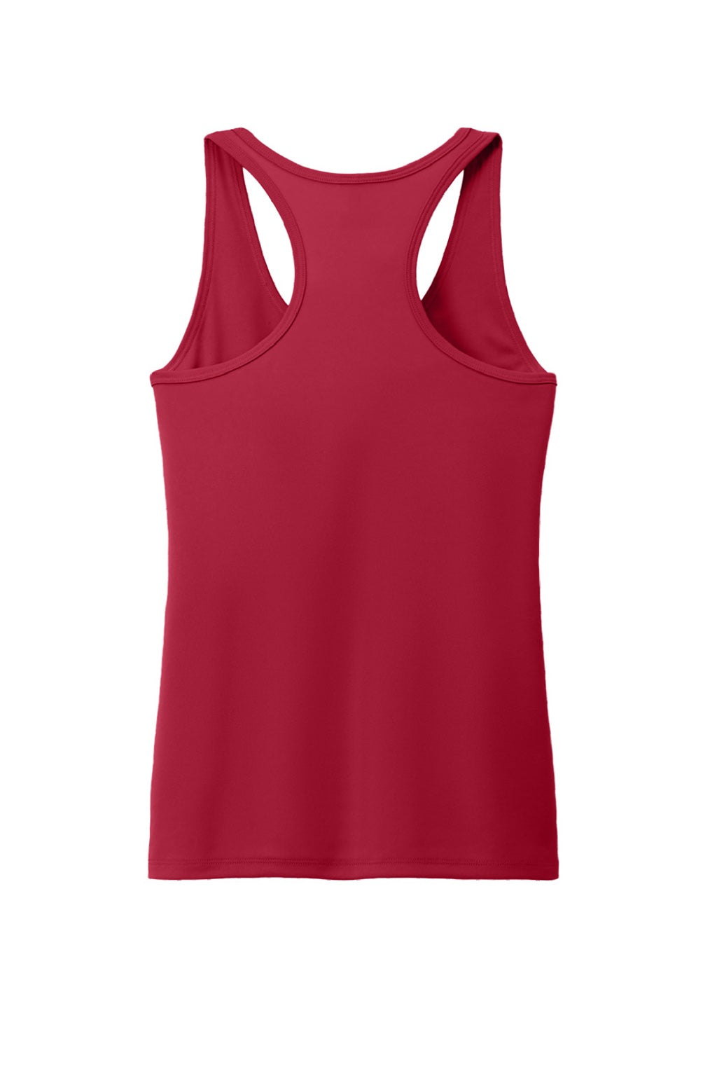 Port & Company LPC380TT Womens DryZone Moisture Wicking Performance Tank Top Red Flat Back