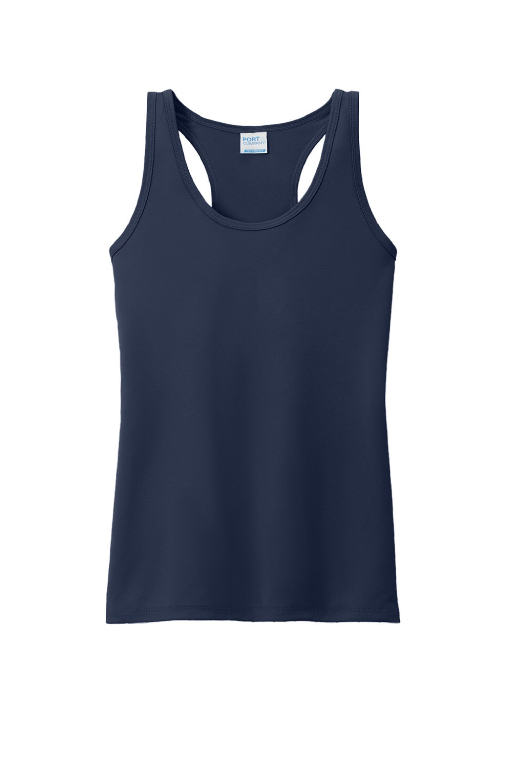 Port & Company LPC380TT Womens DryZone Moisture Wicking Performance Tank Top True Navy Blue Flat Front