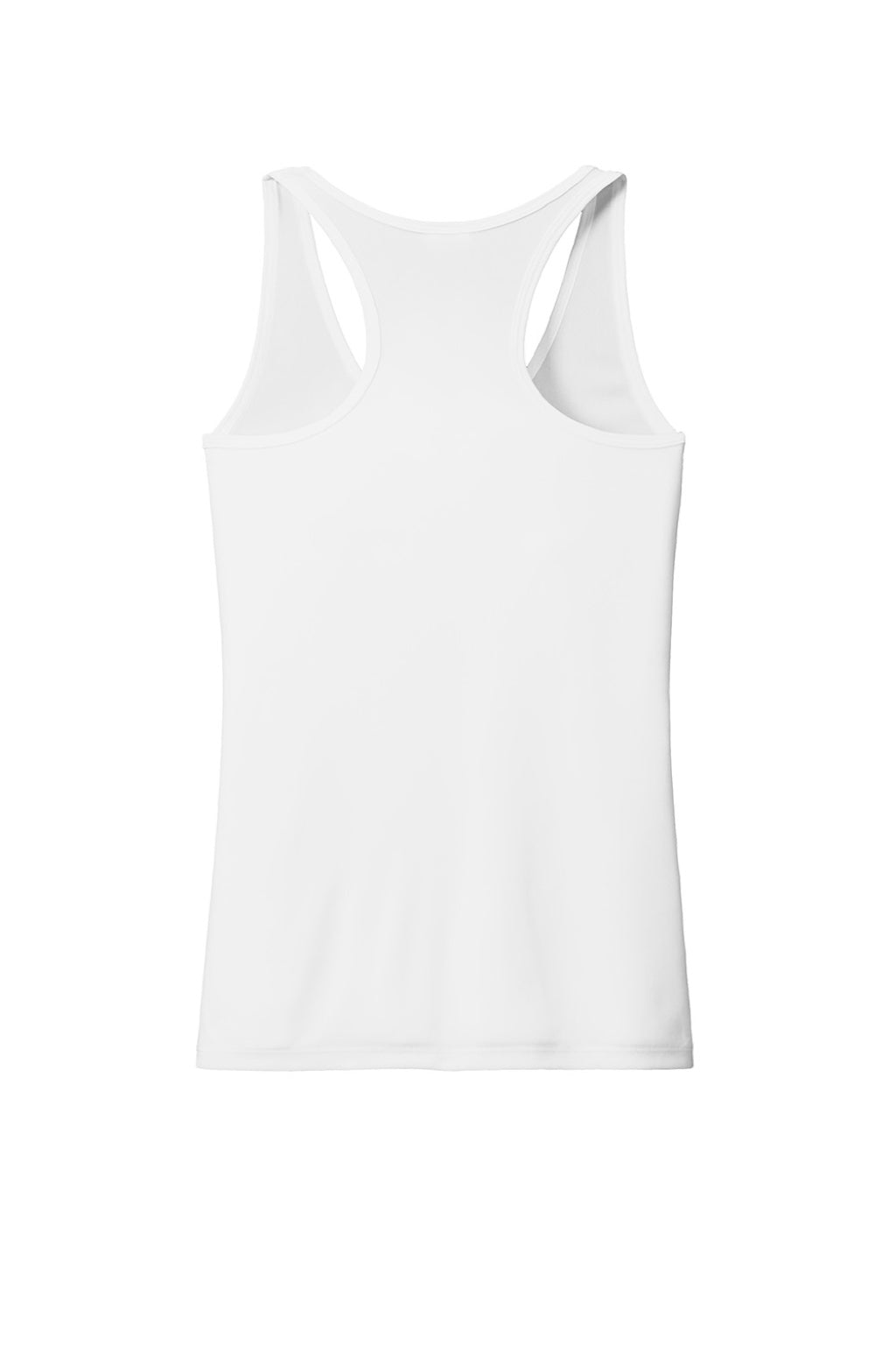 Port & Company LPC380TT Womens DryZone Moisture Wicking Performance Tank Top White Flat Back