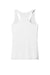 Port & Company LPC380TT Womens DryZone Moisture Wicking Performance Tank Top White Flat Back