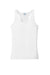 Port & Company LPC380TT Womens DryZone Moisture Wicking Performance Tank Top White Flat Front