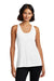 Port & Company LPC380TT Womens DryZone Moisture Wicking Performance Tank Top White Model Front