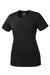 Port & Company LPC380 Womens Dry Zone Performance Moisture Wicking Short Sleeve Crewneck T-Shirt Jet Black Flat Front