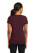 Port & Company LPC381V Womens Dry Zone Performance Moisture Wicking Short Sleeve V-Neck T-Shirt Athletic Maroon Model Back