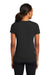 Port & Company LPC381V Womens Dry Zone Performance Moisture Wicking Short Sleeve V-Neck T-Shirt Jet Black Model Back
