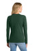 Port & Company LPC450VLS Womens Fan Favorite Long Sleeve V-Neck T-Shirt Forest Green Model Back