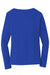 Port & Company LPC450VLS Womens Fan Favorite Long Sleeve V-Neck T-Shirt True Royal Blue Flat Back