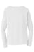 Port & Company LPC450VLS Womens Fan Favorite Long Sleeve V-Neck T-Shirt White Flat Back
