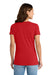 Port & Company LPC450V Womens Fan Favorite Short Sleeve V-Neck T-Shirt Bright Red Model Back