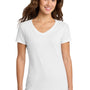 Port & Company Womens Fan Favorite Short Sleeve V-Neck T-Shirt - White