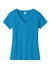 Port & Company LPC450V Womens Fan Favorite Short Sleeve V-Neck T-Shirt Sapphire Blue Flat Front