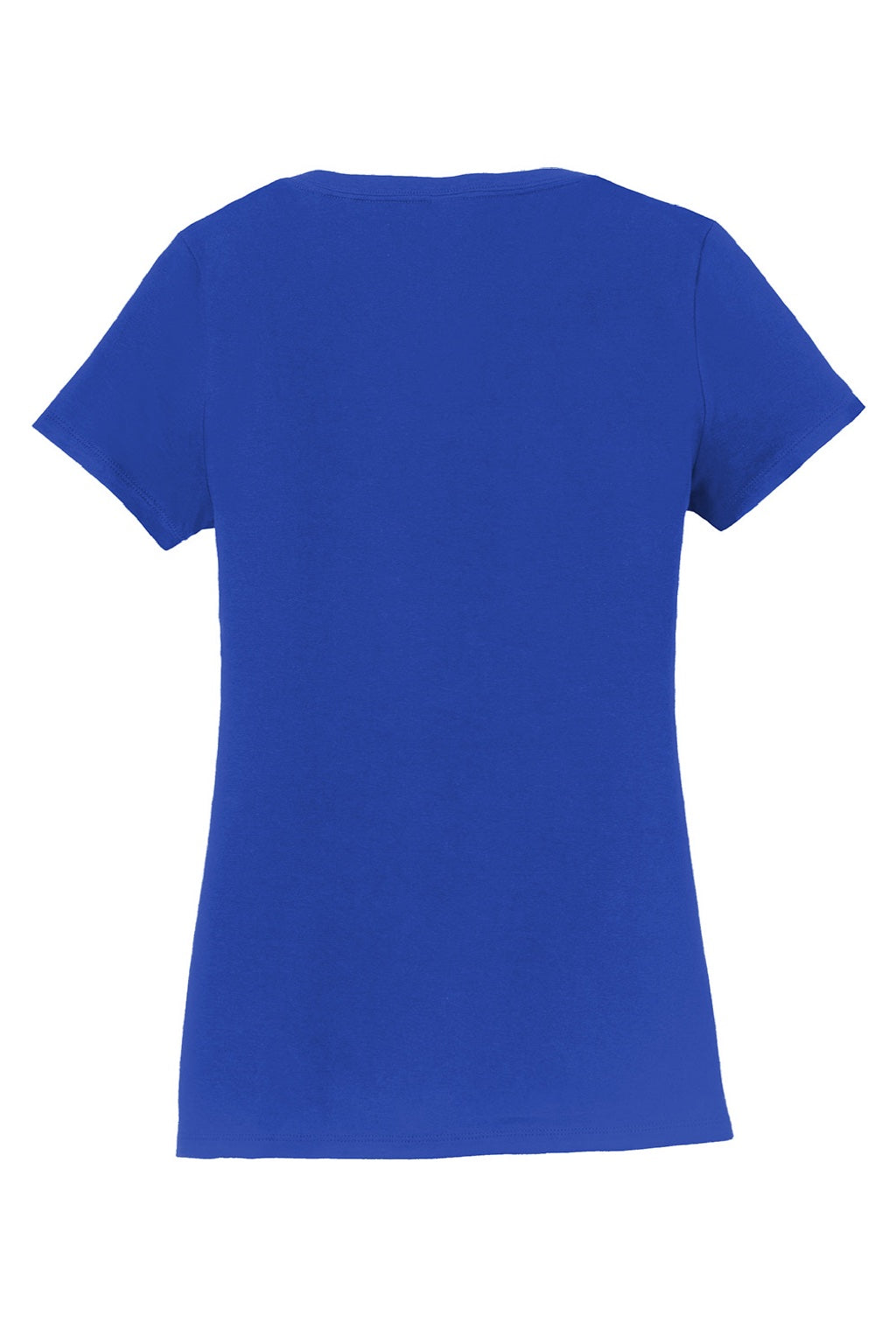 Port & Company LPC450V Womens Fan Favorite Short Sleeve V-Neck T-Shirt True Royal Blue Flat Back