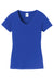 Port & Company LPC450V Womens Fan Favorite Short Sleeve V-Neck T-Shirt True Royal Blue Flat Front