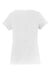 Port & Company LPC450V Womens Fan Favorite Short Sleeve V-Neck T-Shirt White Flat Back