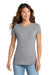 Port & Company LPC450 Womens Fan Favorite Short Sleeve Crewneck T-Shirt Heather Grey Model Front