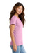 Port & Company LPC450 Womens Fan Favorite Short Sleeve Crewneck T-Shirt Candy Pink Model Side
