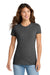 Port & Company LPC450 Womens Fan Favorite Short Sleeve Crewneck T-Shirt Heather Dark Grey Model Front