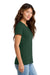 Port & Company LPC450 Womens Fan Favorite Short Sleeve Crewneck T-Shirt Forest Green Model Side