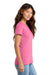 Port & Company LPC450 Womens Fan Favorite Short Sleeve Crewneck T-Shirt New Pink Model Side
