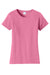 Port & Company LPC450 Womens Fan Favorite Short Sleeve Crewneck T-Shirt New Pink Flat Front