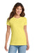 Port & Company LPC450 Womens Fan Favorite Short Sleeve Crewneck T-Shirt Yellow Model Front