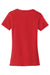 Port & Company LPC450 Womens Fan Favorite Short Sleeve Crewneck T-Shirt Bright Red Flat Back