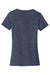 Port & Company LPC450 Womens Fan Favorite Short Sleeve Crewneck T-Shirt Heather Navy Blue Flat Back