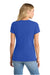 Port & Company LPC455V Womens Fan Favorite Short Sleeve V-Neck T-Shirt Heather True Royal Blue Model Back