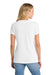 Port & Company LPC455V Womens Fan Favorite Short Sleeve V-Neck T-Shirt White Model Back