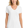 Port & Company Womens Fan Favorite Short Sleeve V-Neck T-Shirt - White