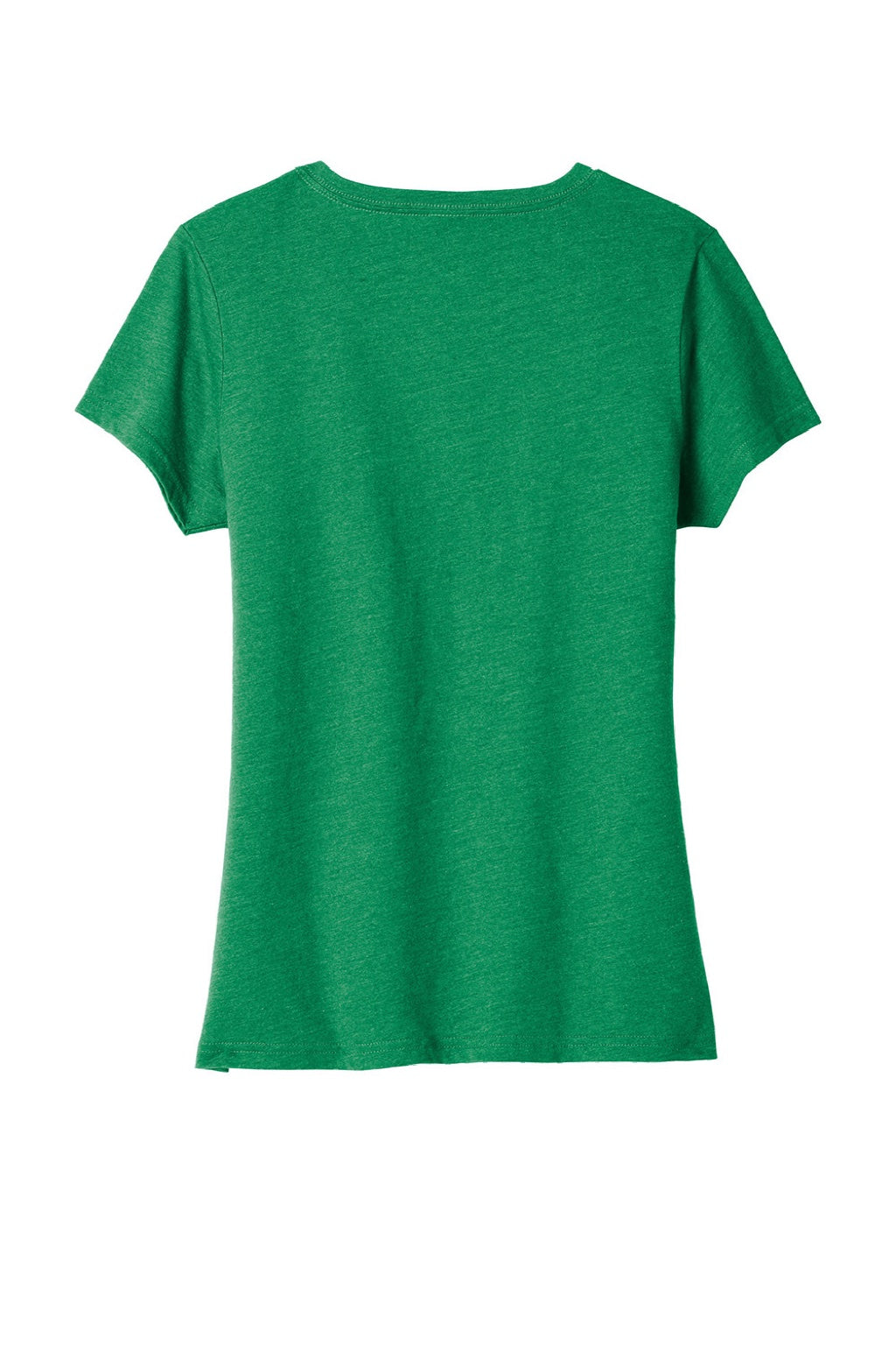 Port & Company LPC455V Womens Fan Favorite Short Sleeve V-Neck T-Shirt Heather Athletic Kelly Green Flat Back