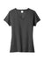 Port & Company LPC455V Womens Fan Favorite Short Sleeve V-Neck T-Shirt Heather Black Flat Front