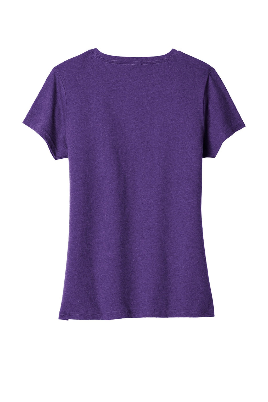 Port & Company LPC455V Womens Fan Favorite Short Sleeve V-Neck T-Shirt Heather Team Purple Flat Back