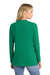 Port & Company LPC54LS Womens Core Long Sleeve Crewneck T-Shirt Kelly Green Model Back