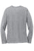 Port & Company LPC54LS Womens Core Long Sleeve Crewneck T-Shirt Heather Grey Flat Back