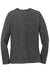 Port & Company LPC54LS Womens Core Long Sleeve Crewneck T-Shirt Heather Dark Grey Flat Back