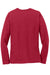 Port & Company LPC54LS Womens Core Long Sleeve Crewneck T-Shirt Red Flat Back