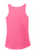Port & Company LPC54TT Womens Core Tank Top Neon Pink Flat Back