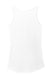 Port & Company LPC54TT Womens Core Tank Top White Flat Back
