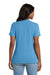 Port & Company LPC54V Womens Core Short Sleeve V-Neck T-Shirt Aquatic Blue Model Back