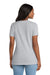 Port & Company LPC54V Womens Core Short Sleeve V-Neck T-Shirt Ash Grey Model Back